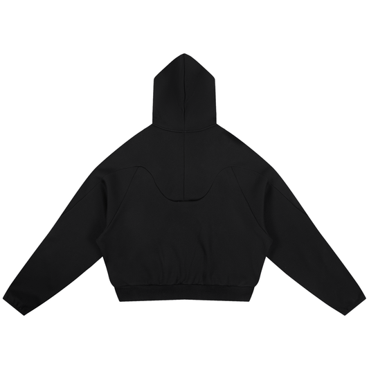 Curved Panel Raglan Hoodie
