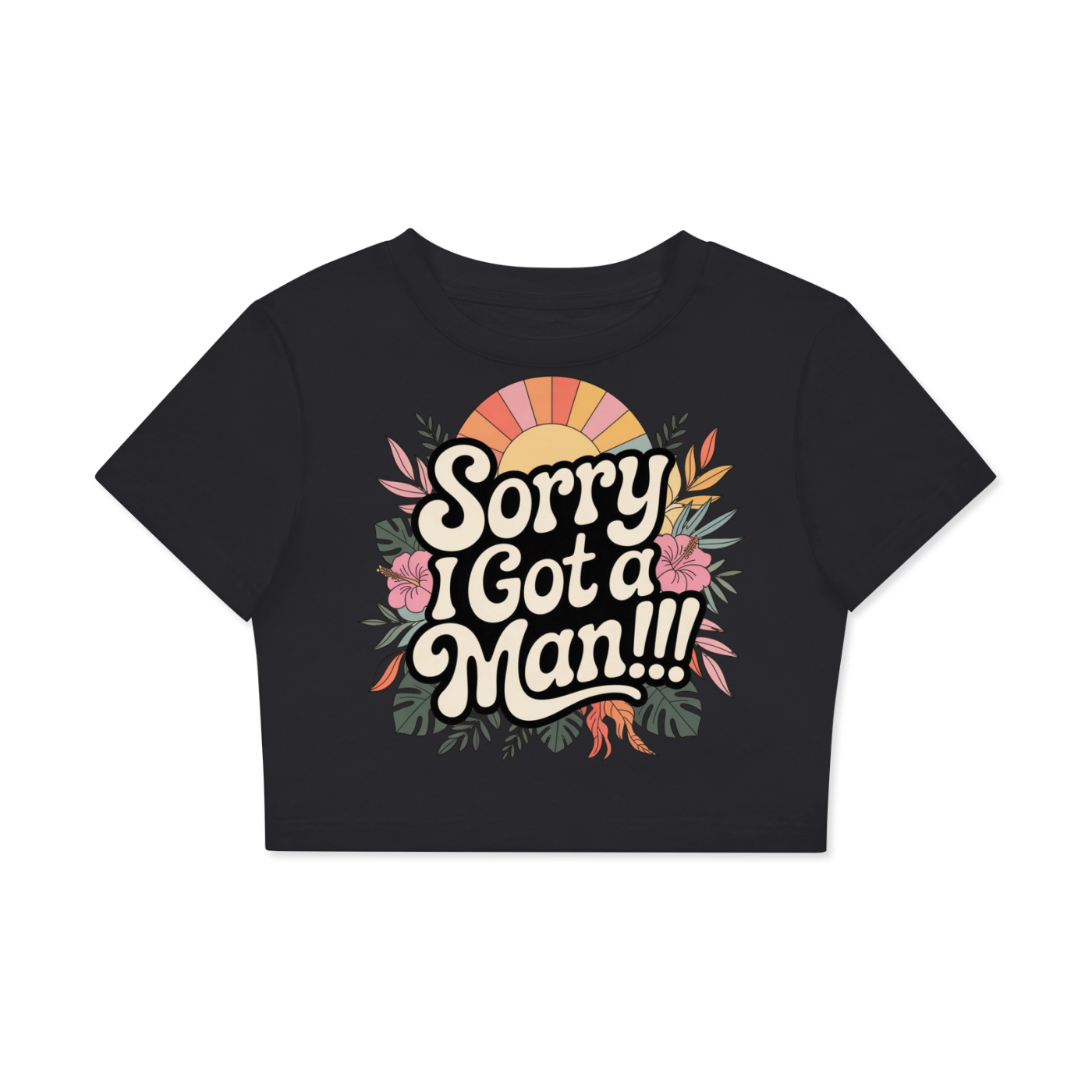 Fitted Crop Cotton T-Shirt