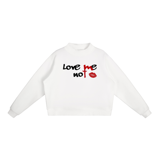 Essential Fleece Mock-Neck Crew Sweatshirt