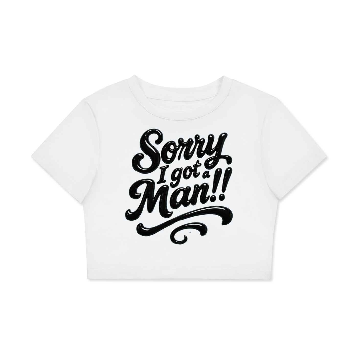 Fitted Crop Cotton T-Shirt