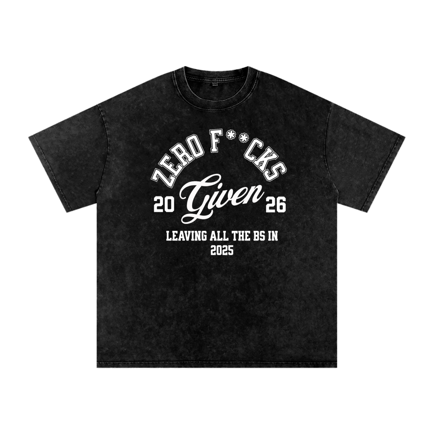 Snow Washed Oversized Cotton T-Shirt