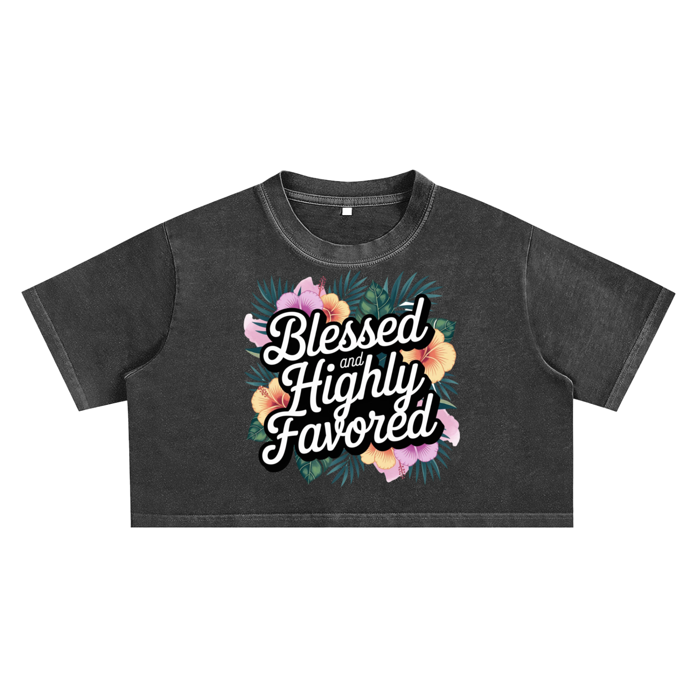 Snow Washed Crop Top