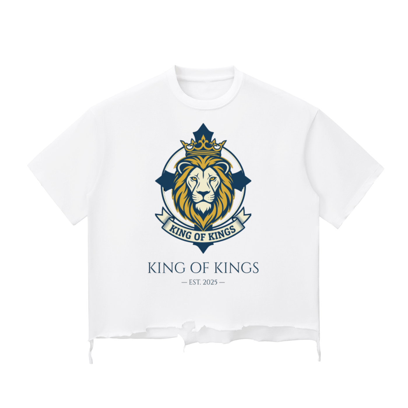 Snow Wash Raw-Hem Boxy T-shirt