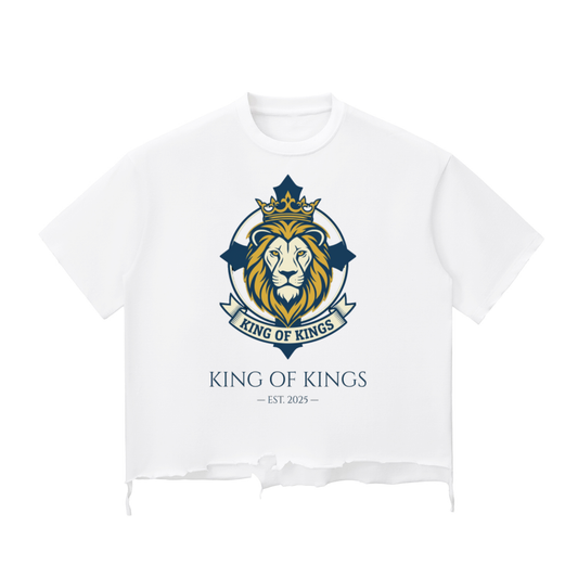 Snow Wash Raw-Hem Boxy T-shirt