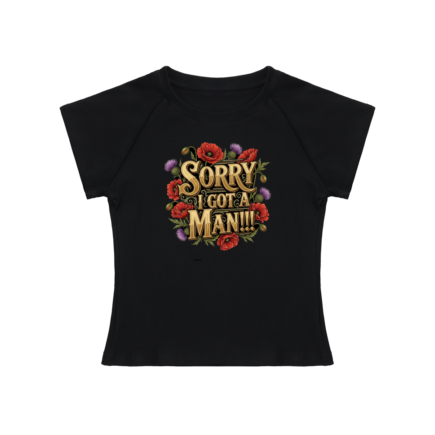 Solid Color Raglan Sleeve Crop Top