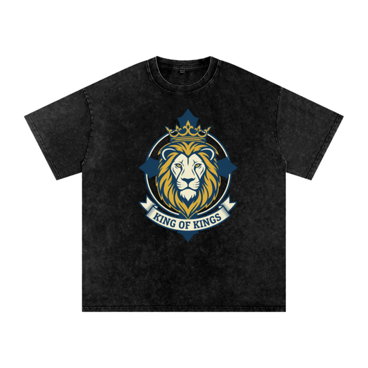 Snow Washed Oversized Cotton T-Shirt